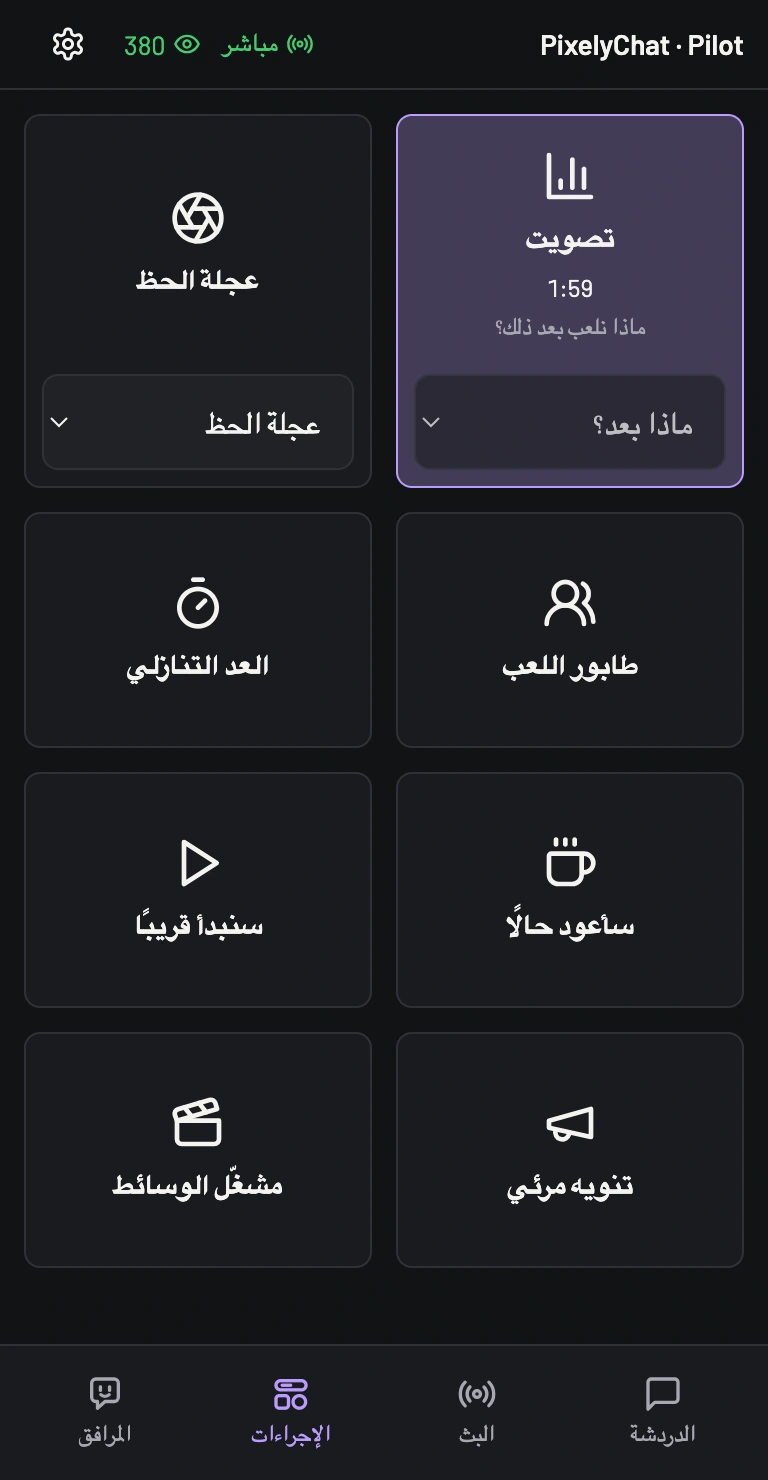 الإجراءات