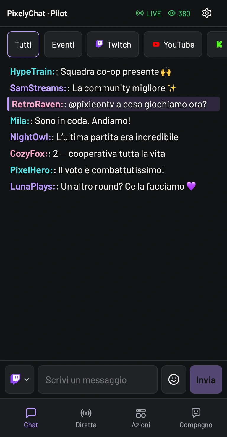 Chat · Pilot